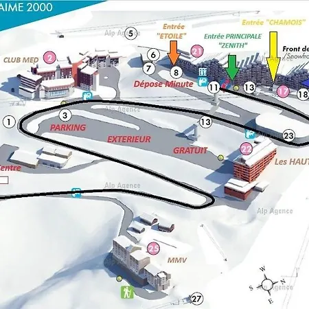 Aime 2000 - 3/4 Pers - Aime 2000 Diamant- Plagne Aime 2000 - H50a2 Mae-1273